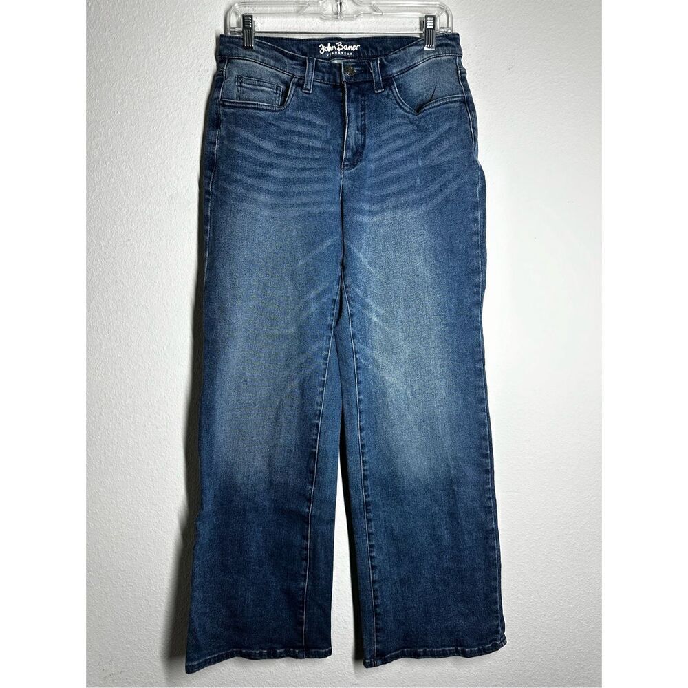 John Baner Women’s Straight Leg High Waist Blue Jeans Size 14 UK/ 10 US